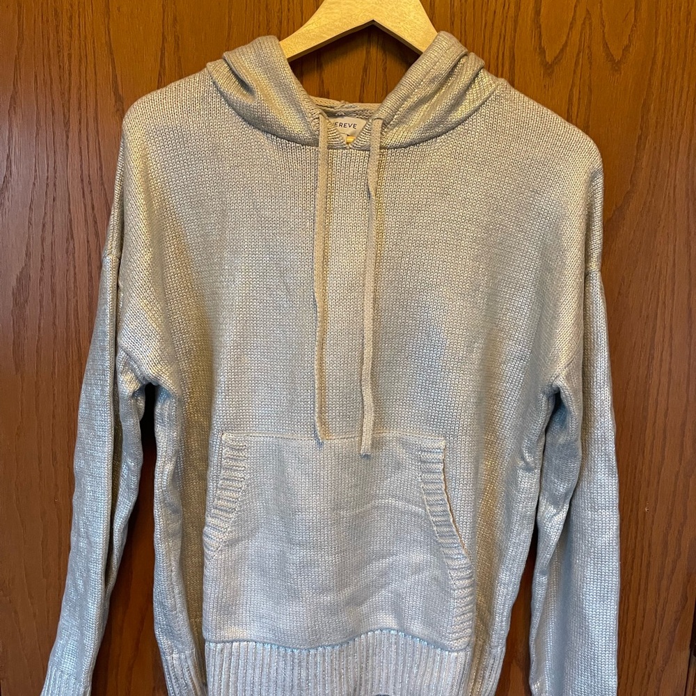 Women’s Silver Hoodie Sweater